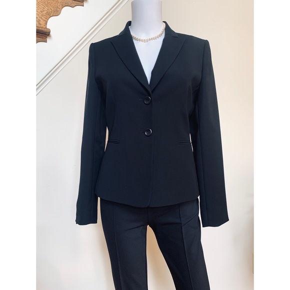 Tahari ASL black tailored lapel suit jacket, 2 - Picture 5 of 15